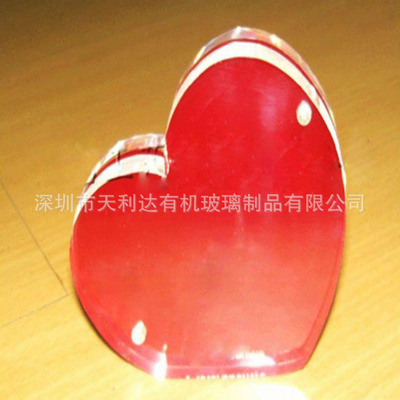 晶彩日常 创意心形有机玻璃相框，为生活增添一份柔情