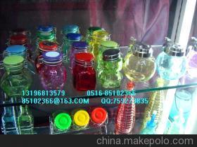 江苏宏康玻璃制品 200ml彩色日用玻璃瓶与调味罐的物美价廉之选